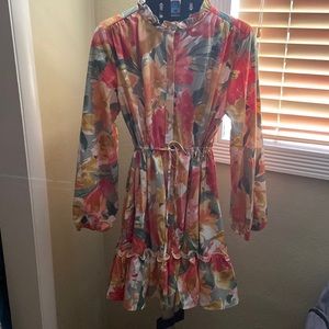 Colorful floral dress size M